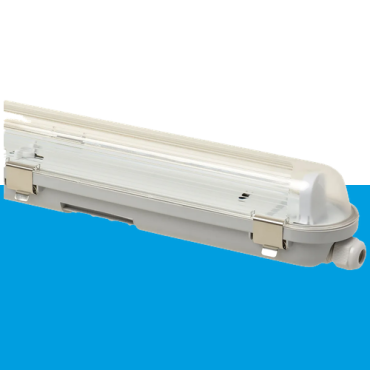 LED armatuur leeg bedraad armatuur lengte 150 cm voor 2 TL lamp (zonder lamp) (bestelartikel)