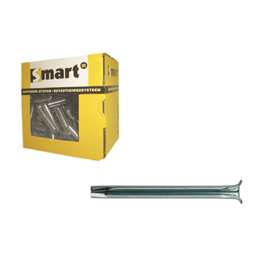 Spanhuls in gehard veerstaal 6,00x60 Zn verpakt per 100 stuks