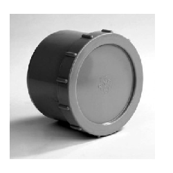 Eindstuk 110 mm + schroefdeksel