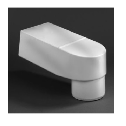 Stadsuitloop 6x8 cm 70/80 mm (wit)