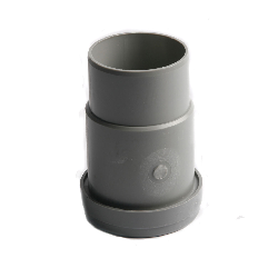 HWA Schuifmof grijs 80 mm manchet/spie (met rubber manchet)