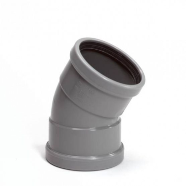 Bocht 110 mm 30 graden 2xmanchet