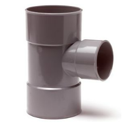 T-stuk 160 - 110 mm 90 graden 3x manchet (bestelartikel)