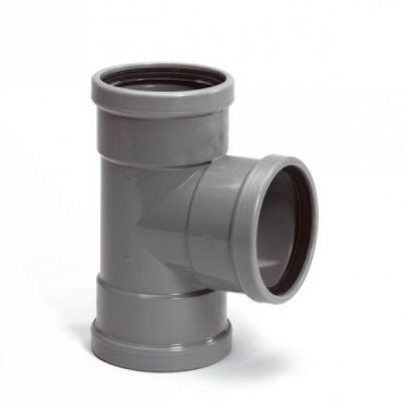 T-stuk 200 mm 90 graden 3xmanchet (bestelartikel)