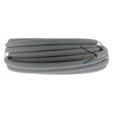 Installatiebuis flexibel slagvast 5/8 m 20 meter inclusief draad (met schakeldraad)