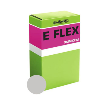 Poederlijm Omnicol Omnicem E-flex (tegellijm) grijs verpakt per 5 kg