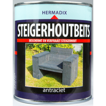 Steigerhoutbeits antraciet 2500 ML (bestelartikel)