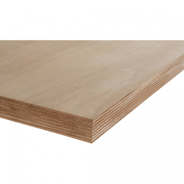 Okoume garant 153x310 cm dikte 10 mm onbehandeld B/BB (bestelartikel)