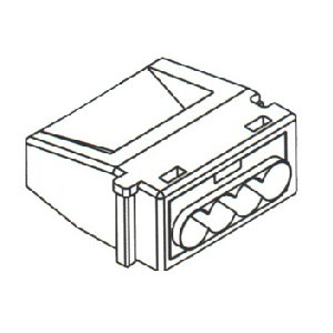 Wago lasklem 2-polig  inhoud doos 100 stuks