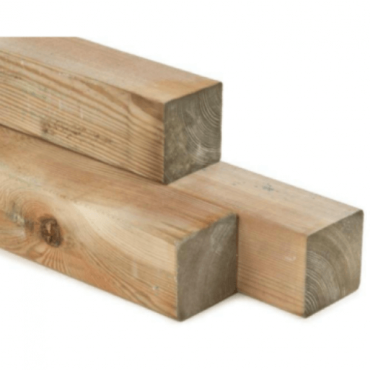 Geïmpregneerde paal 90x90 mm lengte 300 cm