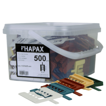 HAPAX assortiment uitvulplaatjes * 40x55 /500st