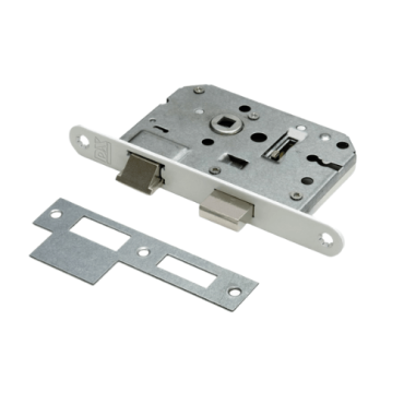 Deurslot met gewone sleutel D+N SG56 VP wit omkeerbaar