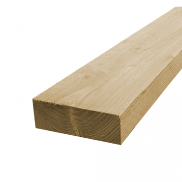 Vuren 50x150 mm geschaafd lengte 420 cm geïmpregneerd