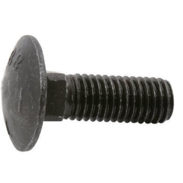 Slotbout 4.8 DIN 603/555 M8x50 zwart