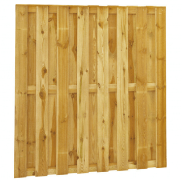 Plankenscherm 180x180 cm 18 planks 15 mm geschroefd grenen (schutting)