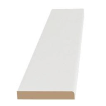 Greenline MDF Plint 9x45 mm FSC wit voorgelakt vochtwerend lengte 244 cm