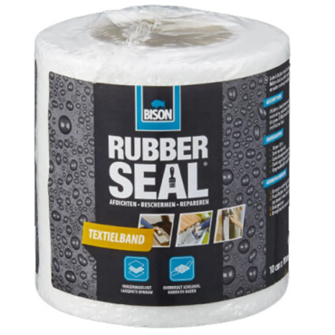 Bison Rubber Seal Textielband 10cm * 10m rol