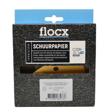 Flocx schuurpapier deltastroken P80