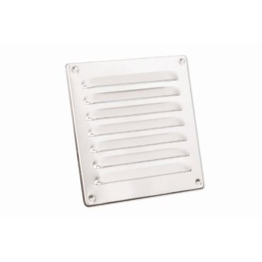 Nedco schoepenrooster aluminium met omgezette rand 180x90 mm