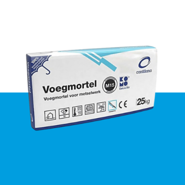 Voegmortel verpakt per 25 kg kleur lichtgrijs 2011