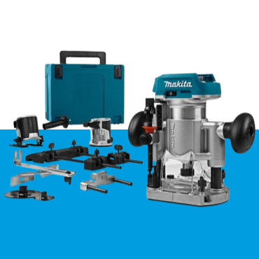 Makita boven - kantfrees DRT50ZJX9 zonder accu