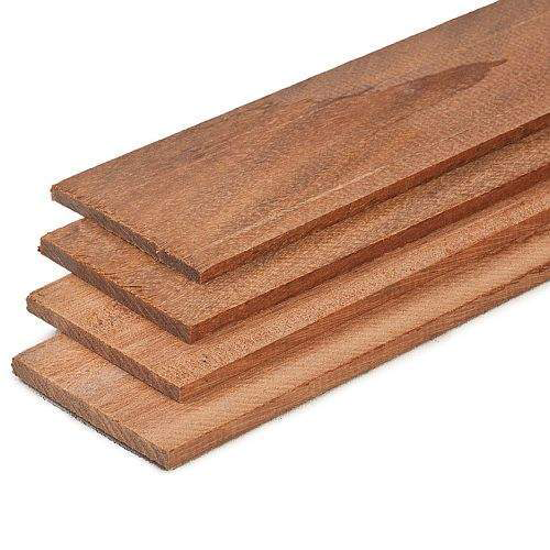 Hardhouten fijn bezaagde strip 6x100 mm lengte 400 cm