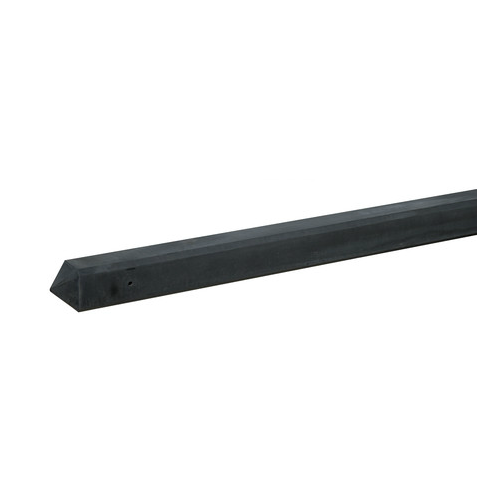 Betonpaal glad met diamantkop 100x100 mm lengte 190 cm antraciet tussen tbv scherm 90 cm hoog (bestelartikel)