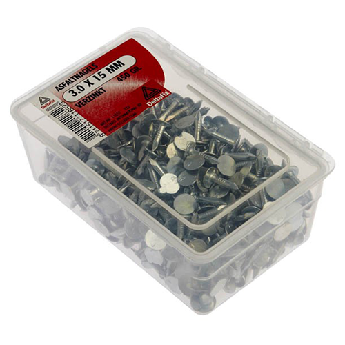 Asfaltnagel 3.0x15 mm verzinkt Minco 450 gr.