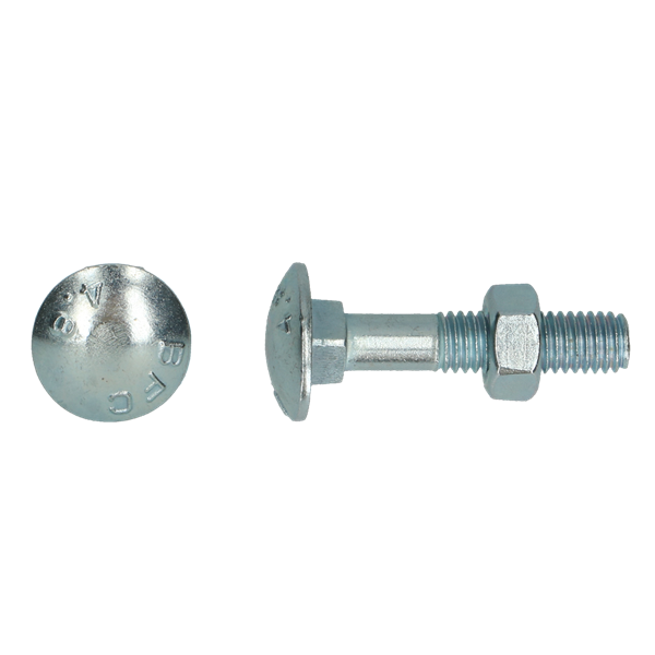 Slotbout 4.8 Din 603/555 M6x100 Zn verpakt per 100 stuks (bestelartikel)