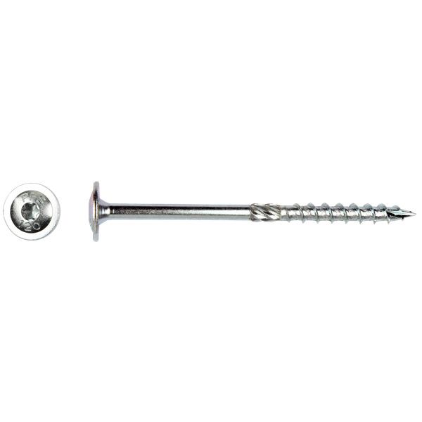Tellerkopschroef 6x100 Zn (T30) verpakt per 100 stuks
