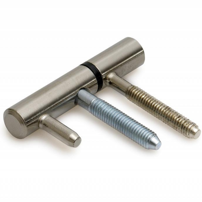 Inboorpaumelle vernikkeld 14 mm houten kozijn