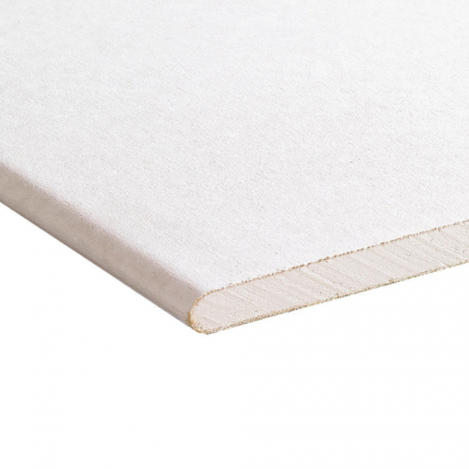 60x360 cm Gips 9,5 mm ronde hoek