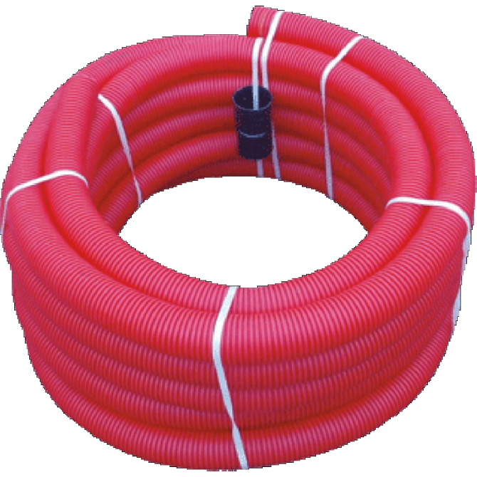 Mantelflex buis met trekkoord Ø 40 mm rollengte 50 meter