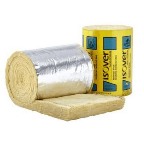 Glaswol 80 mm met spijkerflens isover breedte 60 cm (5,4m2) R-w 2,0