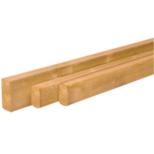 Vuren geschaafde regel geimpregneerd 44x44 mm lengte 300 cm