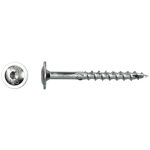 Tellerkopschroef  8x60 Zn (T40) verpakt per 50 stuks