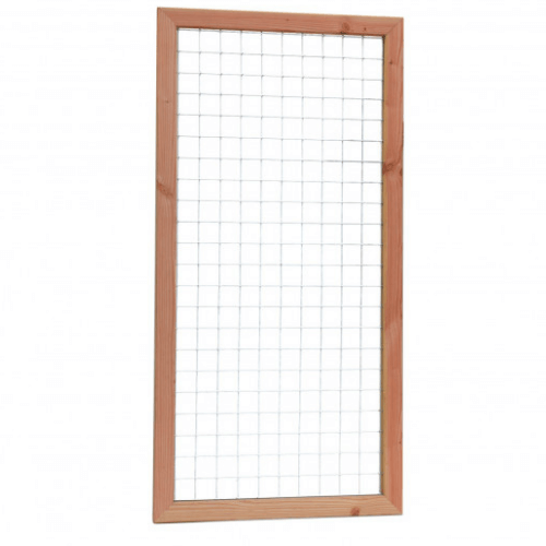 Douglas Betonijzertrellis met maas 7,5 x 7,5 cm, in raamwerk 4,5 x 7 cm, 90 x 180 cm, onbehandeld.