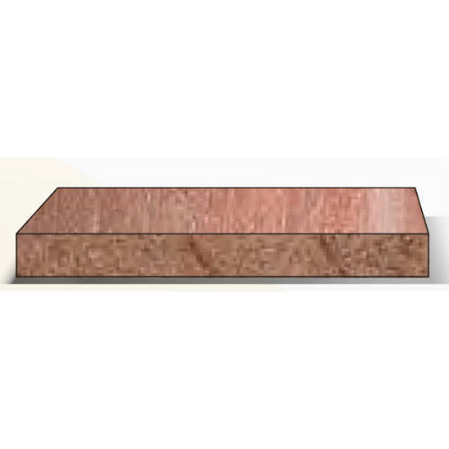 Meranti Vierzijdig geschaafd 12x45 mm onbehandeld lengte 275 cm