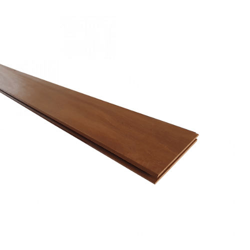 Ayous geschaafd/fijnbezaagd halfhouts rabat 18x145 mm werkend 13,4 cm lengte 245 cm thermisch gemodificeerd verpakt per 5 stuks (bestelartikel)