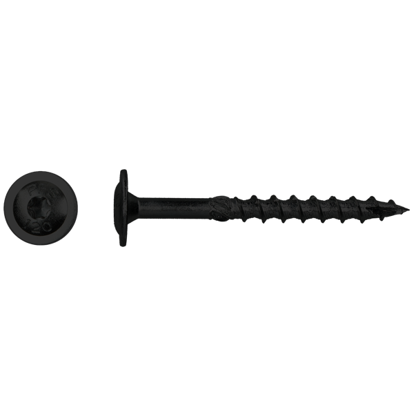 Tellerkopschroef 8,00x40 Zn zwart (TX 40) verpakt per 50 stuks