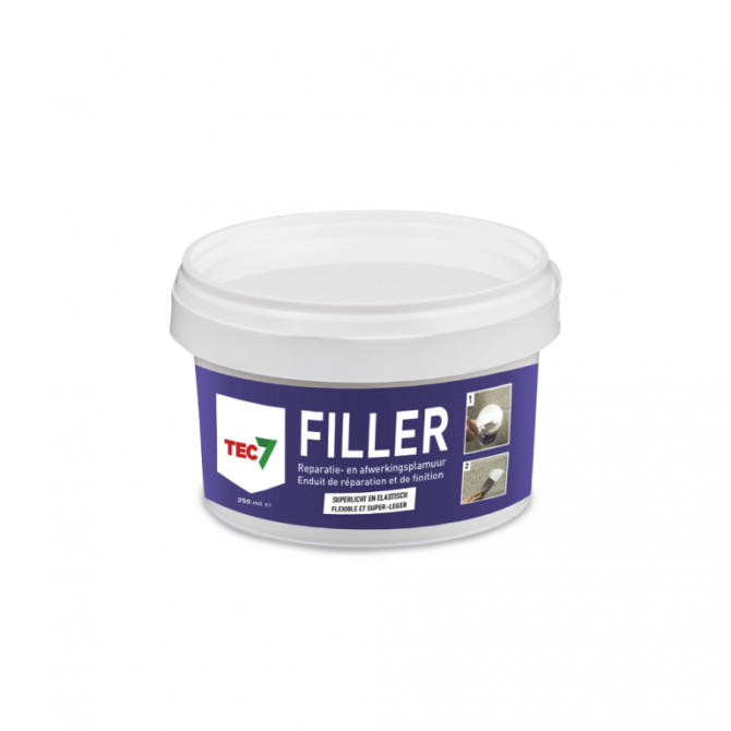 Filler pot 250 ml Superlichte Reparatie- en Afwerkplamuur