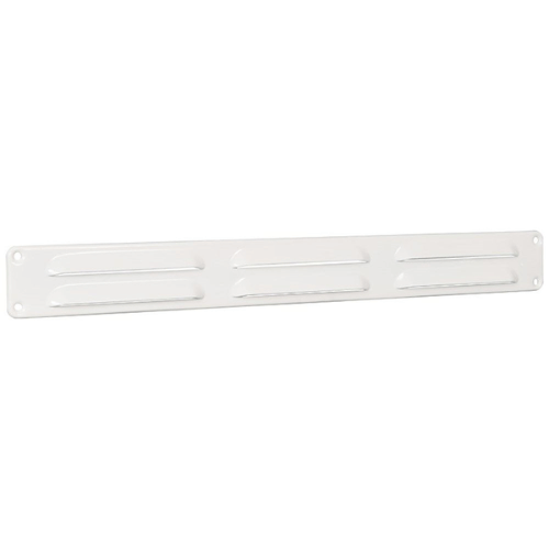 Nedco schoepenrooster aluminium met omgezette rand wit 370x40 mm