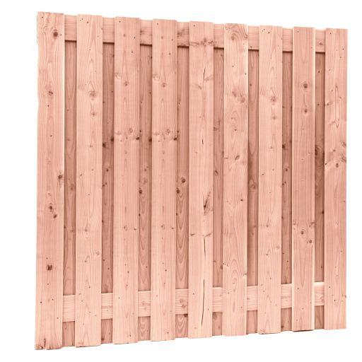 Douglas geschaafd plankenscherm 19-planks 16 mm, 180 x 180 cm, onbehandeld.