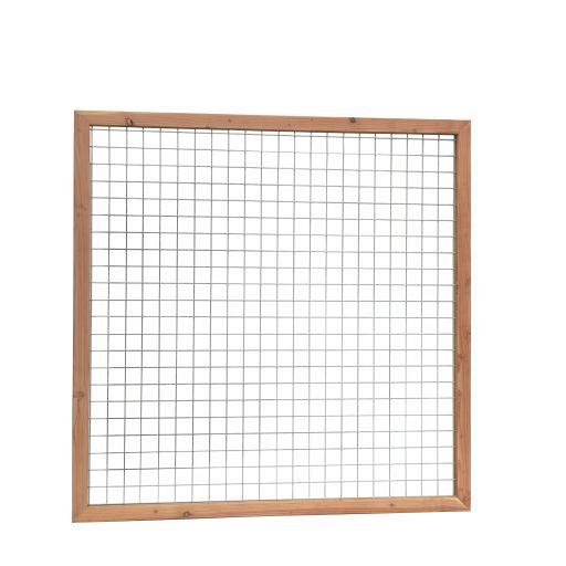 Douglas Betonijzertrellis met maas 7,5 x 7,5 cm, in raamwerk 4,5 x 7 cm, 180 x 180 cm, onbehandeld.