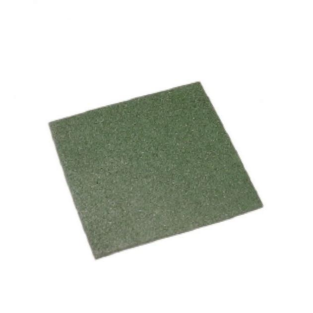 Rubbertegel 50 x 50 cm, groen OP=OP