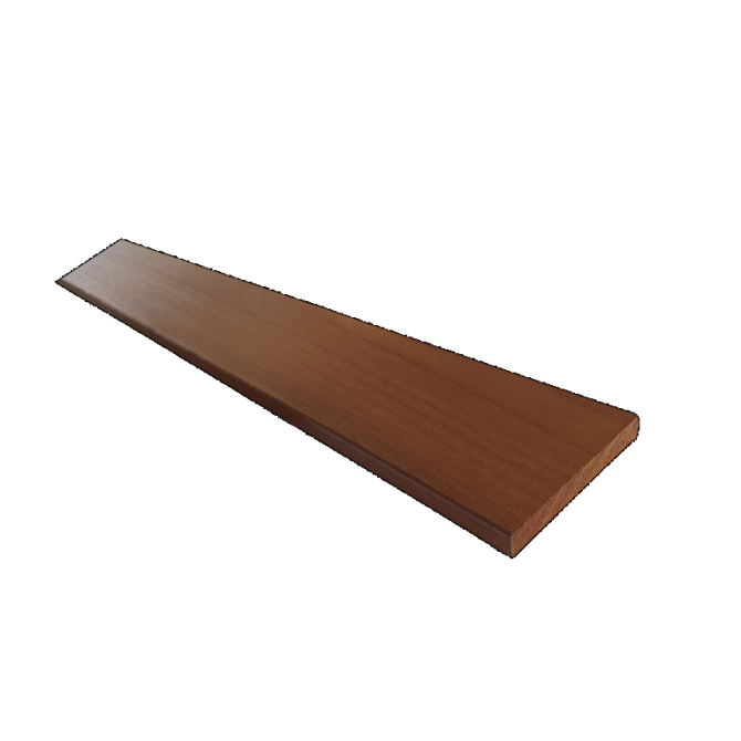 Ayous geschaafde/fijnbezaagde plank 18x135 mm lengte 245 cm,  thermisch gemodificeerd. verpakt per 4 stuks(bestelartikel)