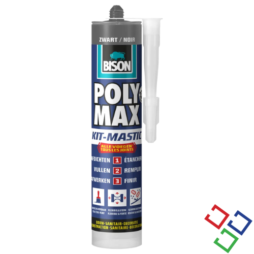 Polymax Bison universele afdichtingskit kleur zwart