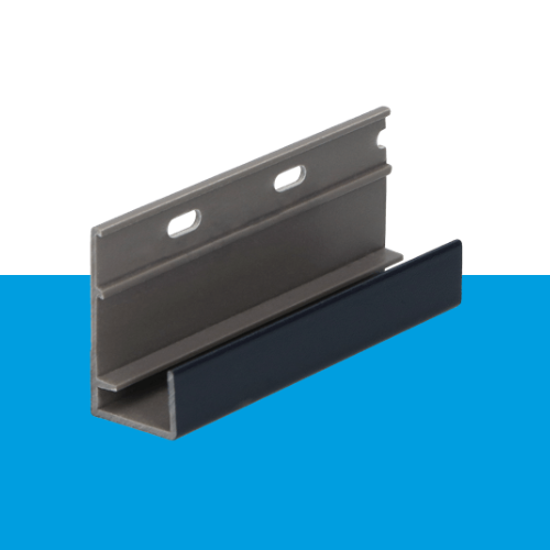 Keralit omrandingsprofiel voor verticaal gebruik Ral 7016 antraciet lengte 400 cm type 2809