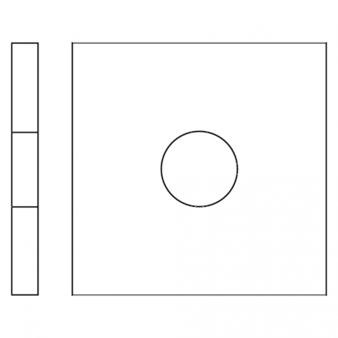 Vierkant sluitring HV100 Din 436 M10 Zn (11/30/3) verpakt per 100 stuks