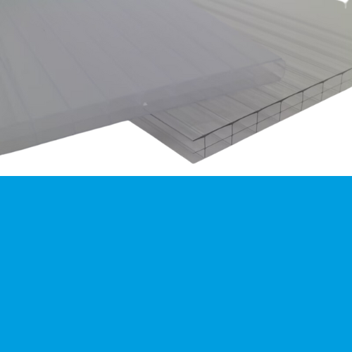 Polycarbonaatplaat 16 mm 98x400 cm Opaal inclusief transportape (bestelartikel)